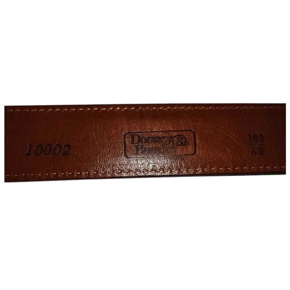Dooney & Bourke Belt Size 100/40 Men's Brown Curried Bridle Leather 10002 USA Go